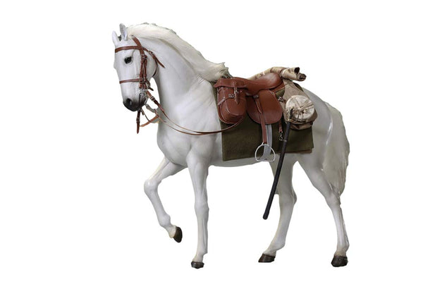 AC IQO Model 91007 1/6 WWII 1944 Military Soldier Action Figure Horse War Horse B White