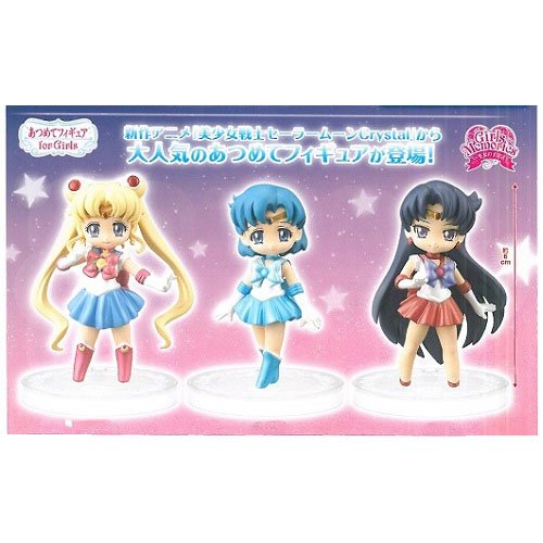 Pretty Guardian Sailor Moon Crystal Collected Figure for Girls1 Anime Goods Prize Banpresto (3 types full complete set + poster bonus included)