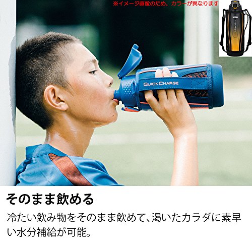 Thermos Water Bottle Insulation Sports Bottle [One Touch Open Type] 1.5L Black Gradation FFZ-1502F BK-G