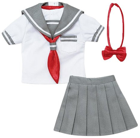 50 sailor summer uniform set white x gray