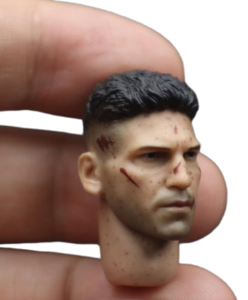 HiPlay 1/6 Punisher War Damaged Edition Mezco Ali Male Movable Action Figure Head PVC