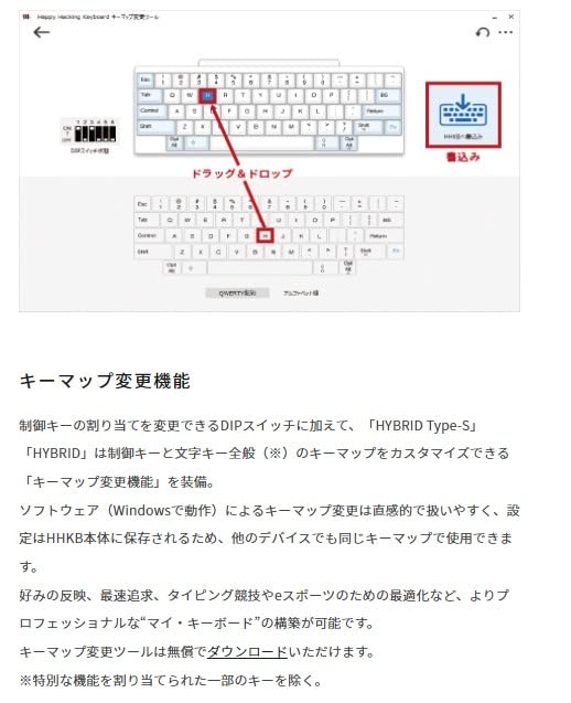 PFU keyboard HHKB Professional Hybrid English array / Ink