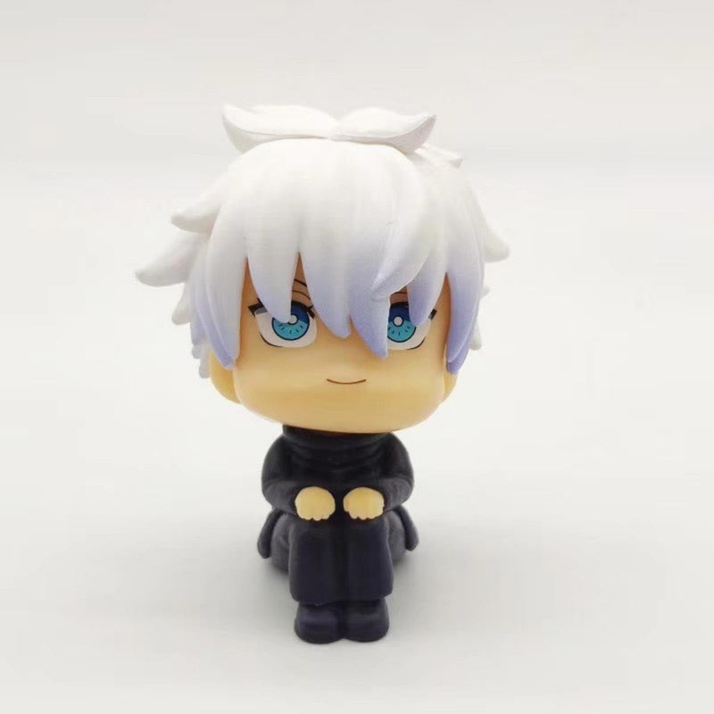 BoayDar figma Rukup Nendoroid Jujutsu Kaisen Figure Q version Yuji Kojo, Satoru Gojo, Kei Fushikuro, Bara Kugisaki Figure Goods 10cm Set of 5