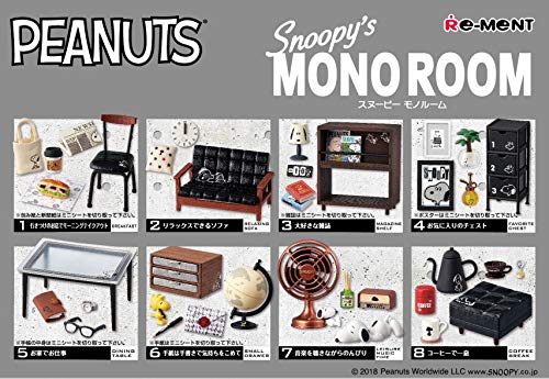 SNOOPY'S MONO ROOM BOX product 1BOX = 8 pieces, all 8 types