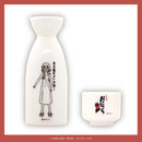 Anime "Bocchi the Rock!" x NIHONSAKARI x ONKYO collaboration original goods: Tokkuri and Ochoko
