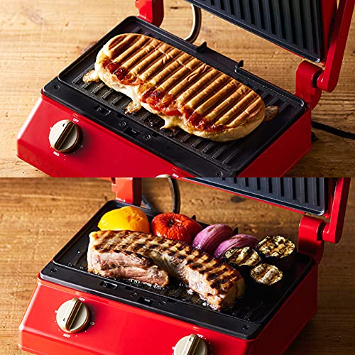 BRUNO (Bruno) Grill Sand Maker Double Red BOE084-RD Stylish Hot Sand Maker Red