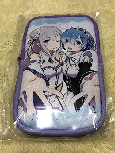 Re:ZERO -Starting Life in Another World- Mobile Pouch Rem Emilia Carabiner Goods Re:ZERO Prize Word Cushion Figure