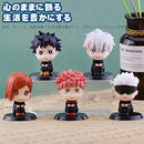 LANJING Jujutsu Kaisen Satoru Gojo Figure Model Ornament Anime Figure Model Birthday Gift PVC Painted Complete Figure Product Contents: Jujutsu Kaisen Figure Set A, 5 pieces