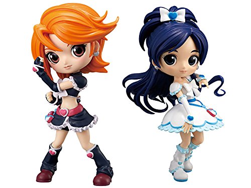 Futari wa PreCure Q posket CureBlack + CureWhite Normal color 2 types set Cure Black + Cure White