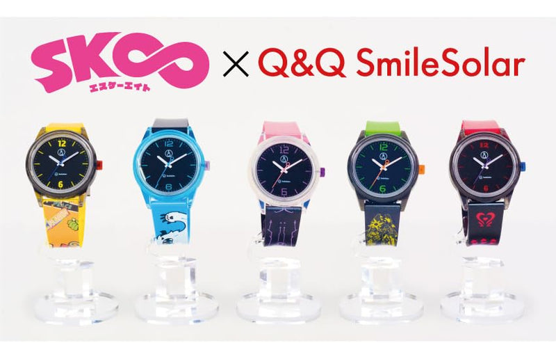CITIZEN SK8 Smile Solar Watch "SK SK8 the Infinity x Q&Q SmileSolar" Cherry blossom model R04A506VK