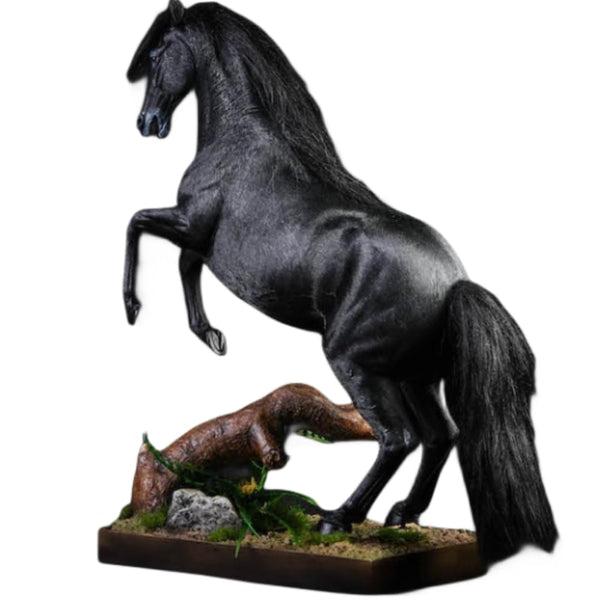 HiPlay JXK 1/12 Warm Blooded Horse 2.0 War Horse Animal Figure Painted Complete Product Made of PVC Black