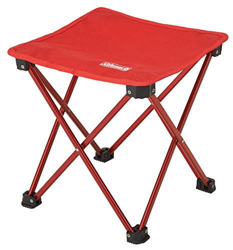 Coleman (COLEMAN) Chair Compact Trecking Stool Red Folded Lightweight Durmin Frame