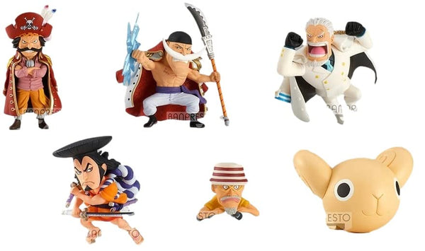 One Piece World Collectible Figure WT100 Commemoration Original Illustration by Eiichiro Oda 100 Great Pirate Views 10 All 6 Types Set Banpresto