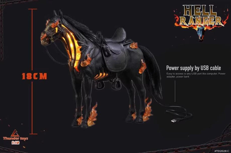 AC Thunder toys 1/12 Hell's Knight Evil Spirit Movable Action Figure War Horse Horse