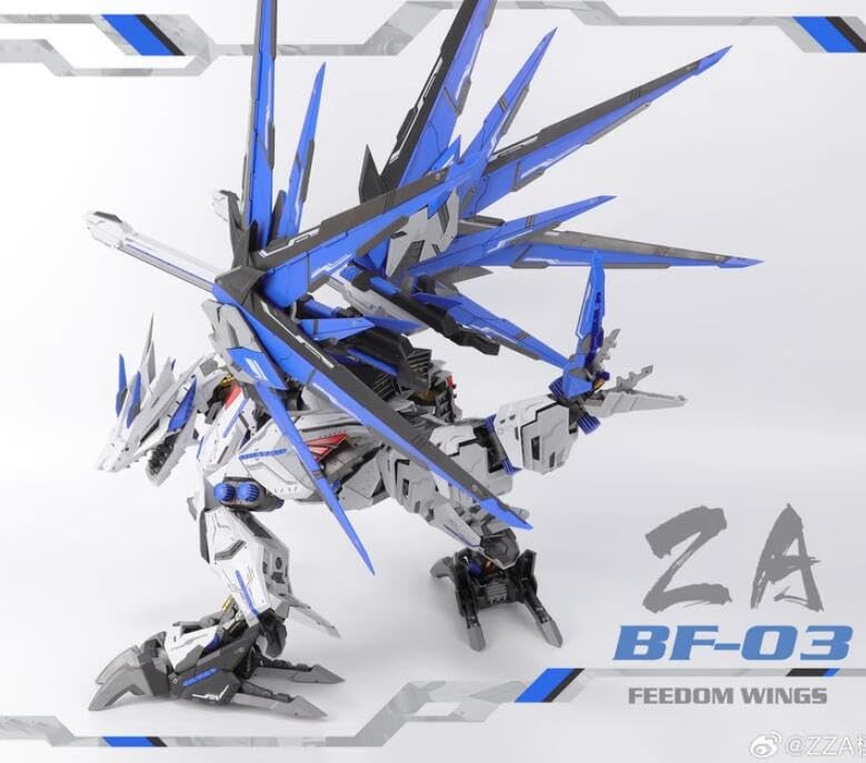 ZZA 1/72 Wings of Freedom Senryu BF-03 Machine Beast Mecha Armor Movable Assembly Type Plastic Model