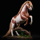 HiPlay JXK 1/12 Warm Blooded Horse 2.0 War Horse Animal Figure Painted Complete Product Made of PVC Red and White