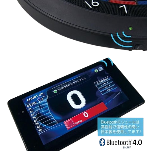 GRAND BOARD DASH Green/Red -Bluetooth with smartphones and electronic darts