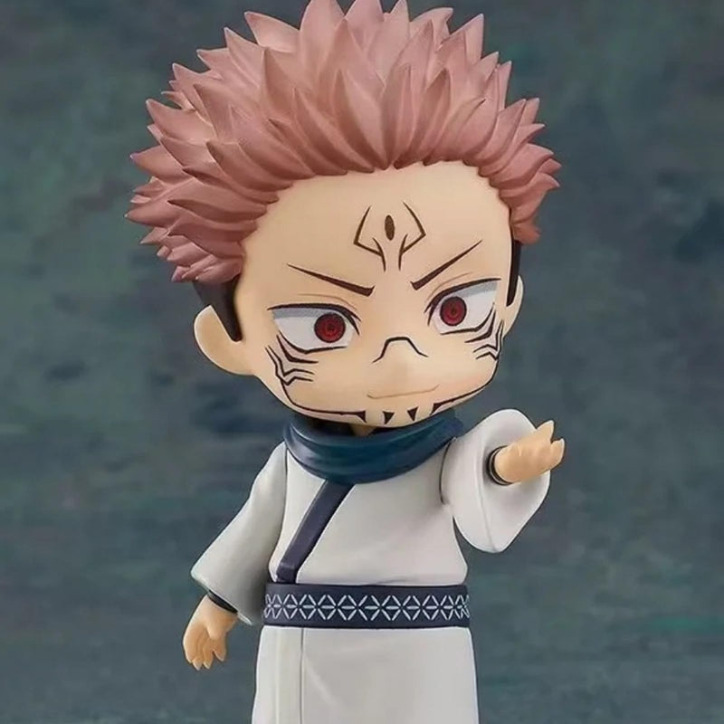 BoayDar figma Rukappu Nendoroid Jujutsu Kaisen Figure Q version Yujin Kojo Gojo Satoru Fushikuro Kei Ryoujin Sukuna Kugisaki Nobara Figure Goods Movable and changeable face 10cm Model Statue Roujin Sukuna