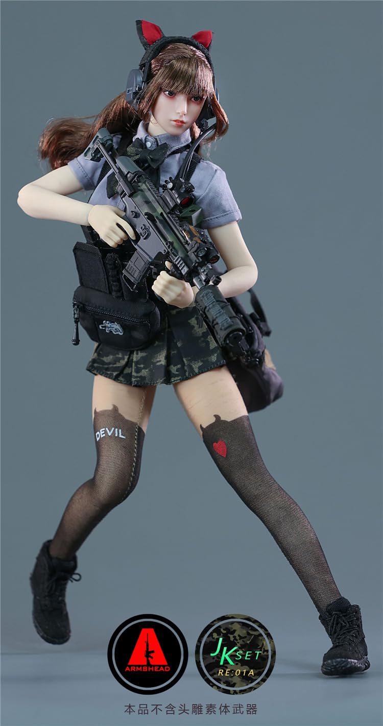 Toy Hobby [TOYBARJAPAN] 1/6 scale action figure compatible with TBLeague body ARMSHEAD JK GIRL SET RE01A Beautiful high school girl sailor combat style clothes and shoes set (does not include body, head and weapon)