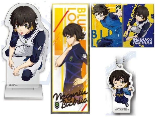 Ichiban Kuji Blue Rock 2nd edition B Prize I newly drawn acrylic figure IJK Prize face towel, 2 types of canvas illustration boards, 5 types of kimono Kyun character acrylic mascot set Haraku Kai