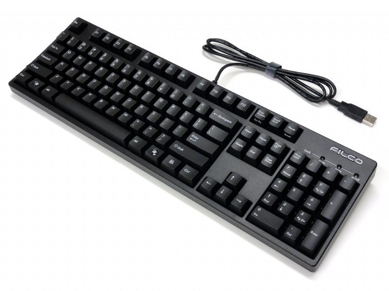 FILCO MAJESTOUCH 104 Red axis US ASCII Semorable 104 Key USB & PS2 Compatible N Kie Roll Overscry CHERRYMX Red Axis Switch Mechanical Keyboard Black FKBN104MRL/EB2