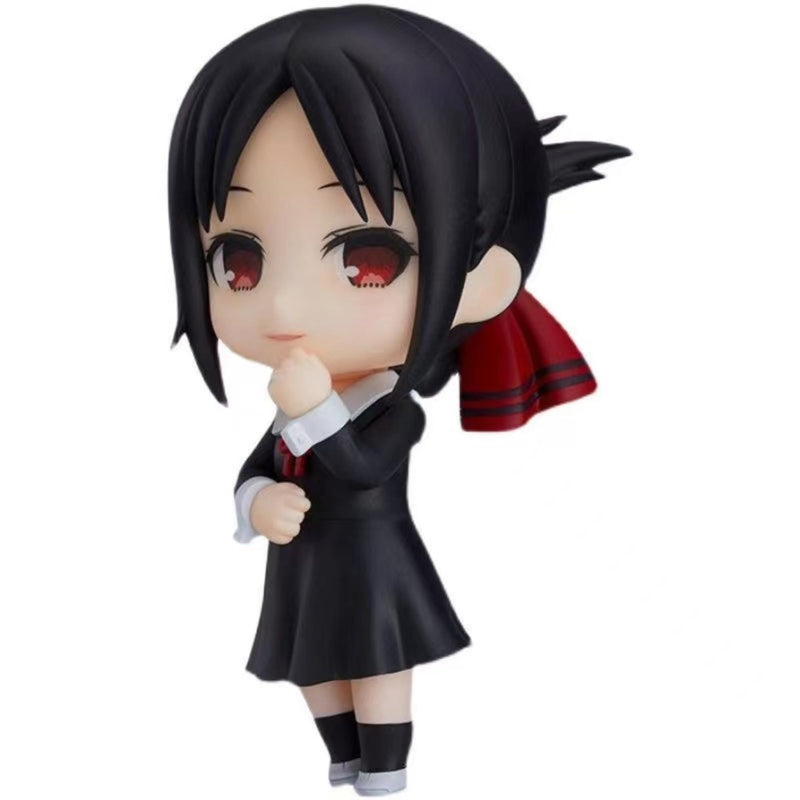 BoayDar Nendoroid Kaguya-sama: Love Is War Figure Genius Love Brain Battle Kaguya Shinomiya Chika Fujiwara Miyuki Shirogane Figure Model ABS&PVC Movable Painted Complete Figure 10cm