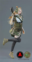 Toy Hobby [TOYBARJAPAN] 1/6 Scale Action Figure Compatible with TBLeague Body ARMSHEAD JK GIRL SET RE01B Beautiful Sexy High School Girl Sailor Combat Clothes and Shoes Set (Does not include body, head and weapon)