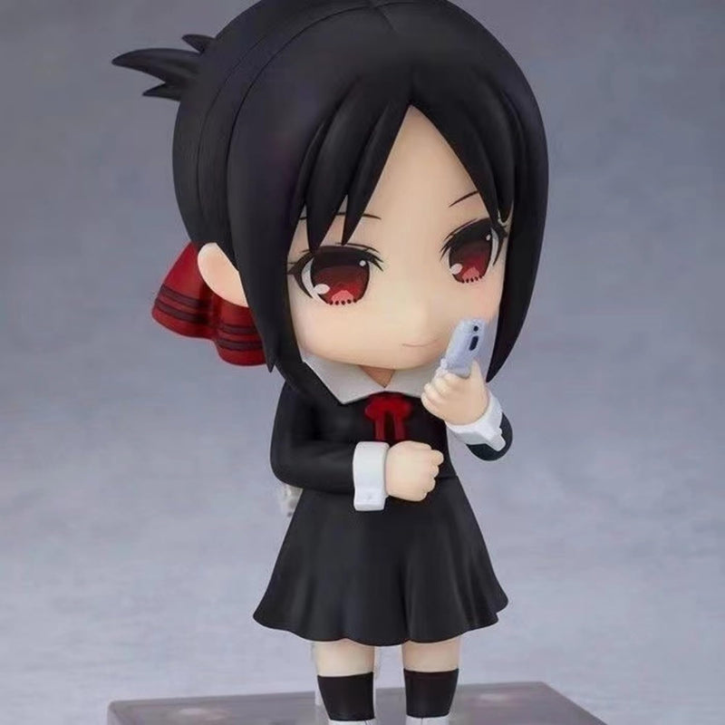 BoayDar Nendoroid Kaguya-sama: Love Is War Figure Genius Love Brain Battle Kaguya Shinomiya Chika Fujiwara Miyuki Shirogane Figure Model ABS&PVC Movable Painted Complete Figure 10cm