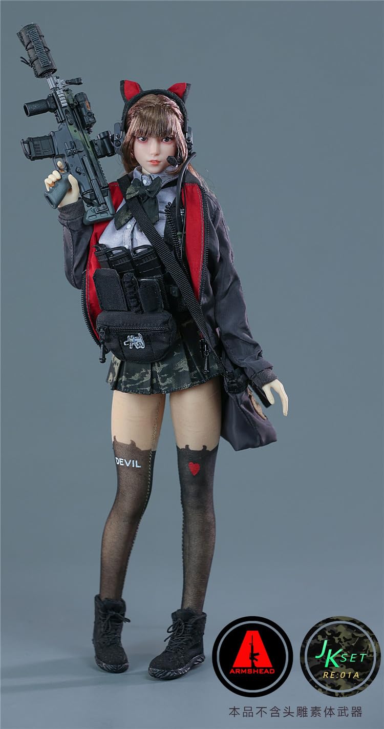 Toy Hobby [TOYBARJAPAN] 1/6 scale action figure compatible with TBLeague body ARMSHEAD JK GIRL SET RE01A Beautiful high school girl sailor combat style clothes and shoes set (does not include body, head and weapon)