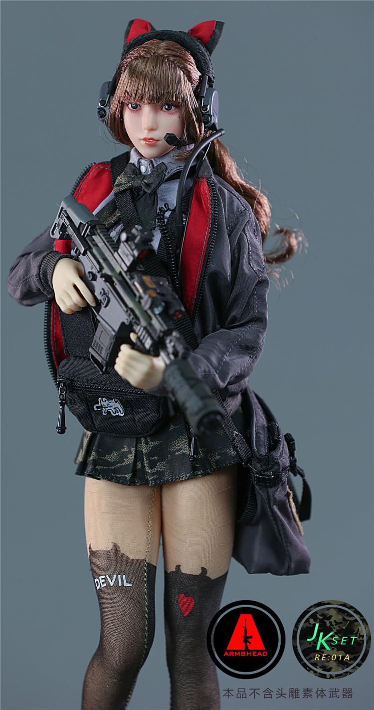 Toys Hobby 1/6 scale action figure compatible with TBLeague body ARMSHEAD JK GIRL SET RE01A sailor combat style clothes and shoes set