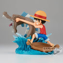 Banpresto One Piece World Collectable Figure Log Stories Monkey D. Luffy VS Lord of the Near Seas