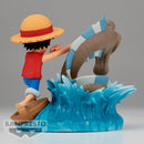 Banpresto One Piece World Collectable Figure Log Stories Monkey D. Luffy VS Lord of the Near Seas