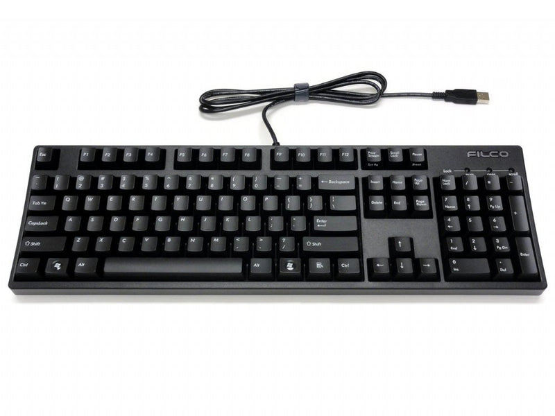 FILCO MAJESTOUCH 104 Red axis US ASCII Semorable 104 Key USB & PS2 Compatible N Kie Roll Overscry CHERRYMX Red Axis Switch Mechanical Keyboard Black FKBN104MRL/EB2