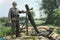 HiPlay DID 1/6 Second Battle German Army Mortar Military Weapon Tool Movable Action Figure Made of PVC & Alloy E60074G