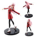 Beloved Character Model Zero Two Figure Partner Killer 02 Figure PVC Standing Posture Figurine Desktop Ornaments Collectibles