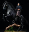 HiPlay JXK 1/12 Warm Blooded Horse 2.0 War Horse Animal Figure Painted Complete Product Made of PVC Black