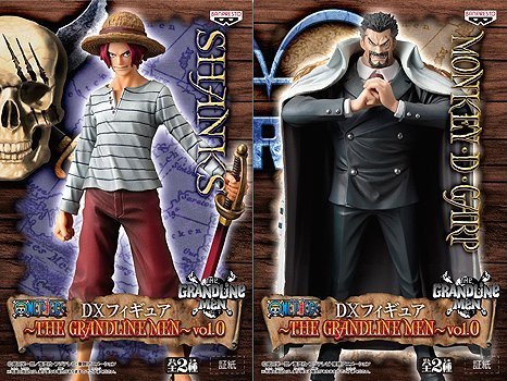 One Piece DX Figure ~THE GRANDLINE MEN~ VOL.0 All 2 types set Grand Line Men ONEPIECE Garp Shanks Banpresto