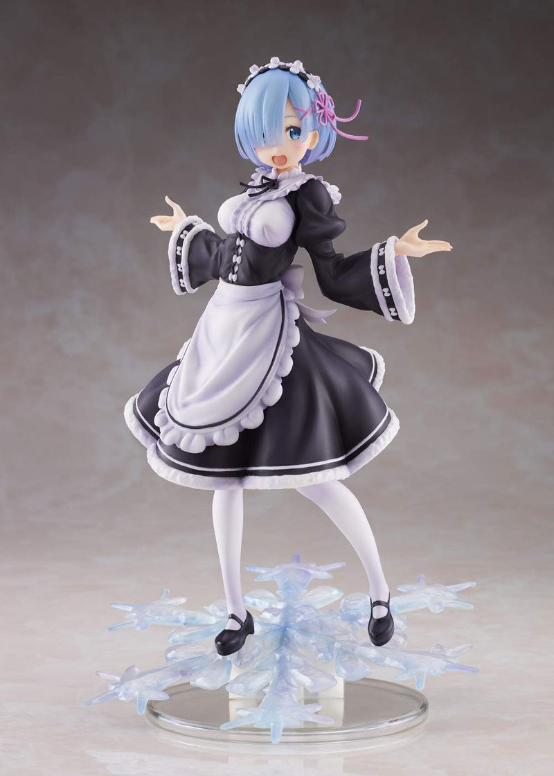 Taito Re:Zero Winter Maid Rem Colorful Anime PVC Doll Artist Masterpiece Height 20.32cm