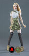 Toy Hobby [TOYBARJAPAN] 1/6 Scale Action Figure Compatible with TBLeague Body ARMSHEAD JK GIRL SET RE01B Beautiful Sexy High School Girl Sailor Combat Clothes and Shoes Set (Does not include body, head and weapon)