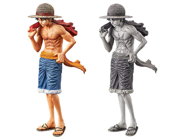 ONE PIECE magazine FIGURE vol.2 Luffy figure set of 2 types, normal color ver./rare color ver.