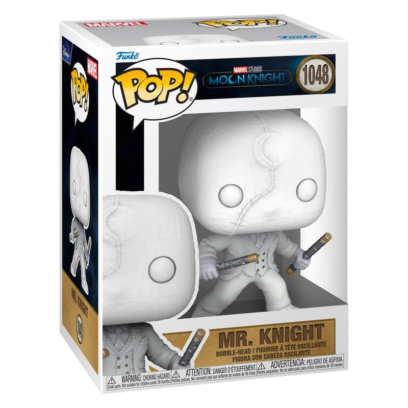 POP Marvel: Moon Knight - Mr. Knight Funko Vinyl Figure (Includes Compatible Box Protector Case), Multicolor, 3.75"