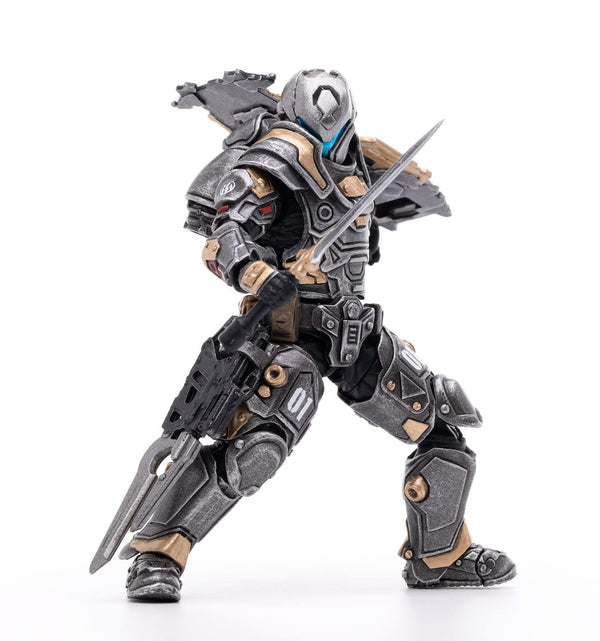 HiPlay JoyToy 1/18 SF Battle Star Series Star Federation First Corps Warrior Movable Figure SetSteel Black Sickle