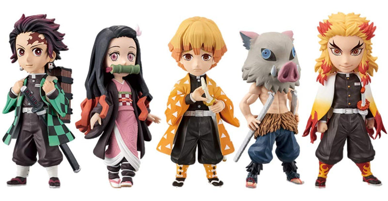 Banpresto Demon Slayer: Kimetsu no Yaiba World Collectible Figure All 5 Types Set Tanjiro Nezuko Zenitsu Rengoku Inosuke