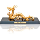 Large Kayu Feng Shui Golden Dragon 20mm Tama Crystal