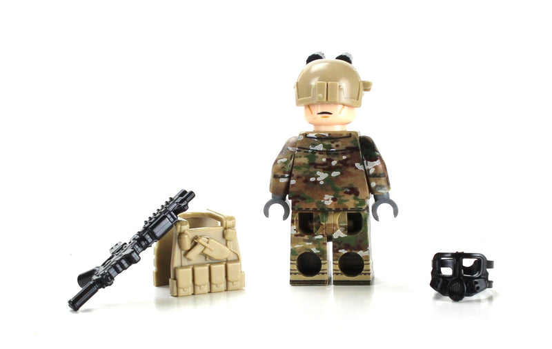 Army OCP Chemical WarfareBattle Brick Custom Minifigure