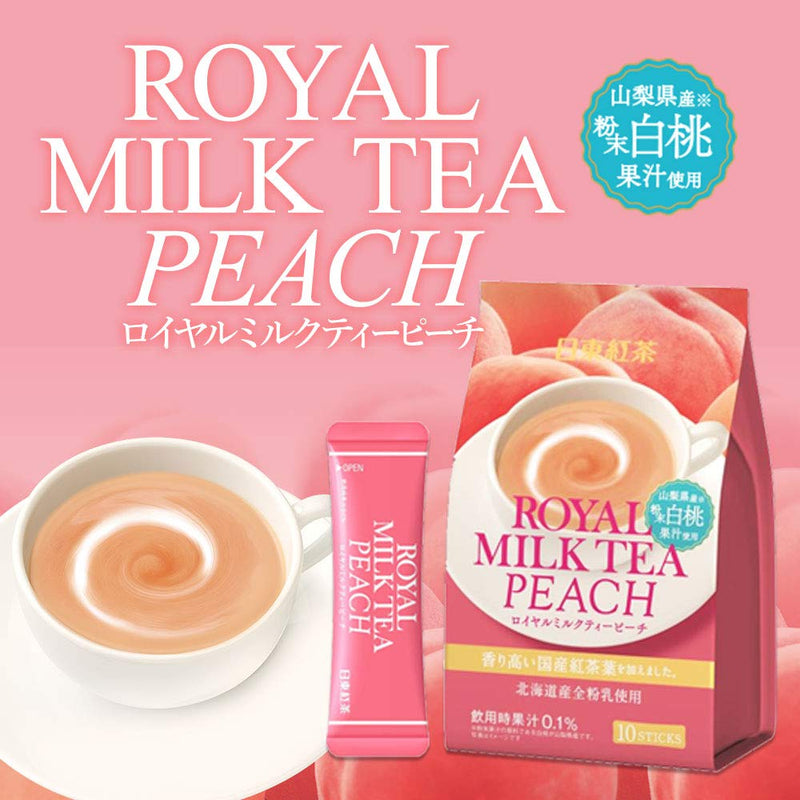 Nitto Black Tea Royal Milk Tea Peach 10 pieces x 6 bags powder