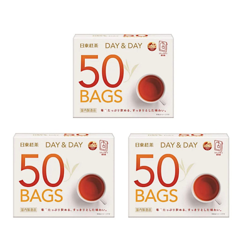 Nitto Black Tea DAY&DAY Tea Bags 50 bags x 3 boxes