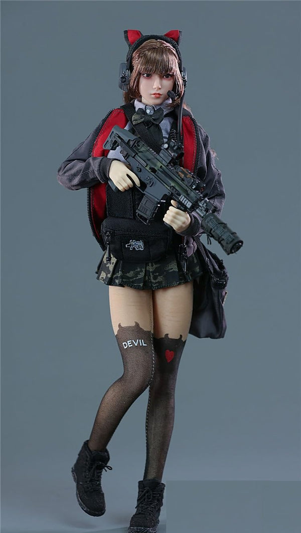 Toy Hobby [TOYBARJAPAN] 1/6 scale action figure compatible with TBLeague body ARMSHEAD JK GIRL SET RE01A Beautiful high school girl sailor combat style clothes and shoes set (does not include body, head and weapon)