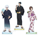 BoayDar Jujutsu Kaisen Hanayashiki Satoru Gojo Acrylic Stand Natsu Yuketsu 3 Piece Set Acrylic Stand Original Illustration Yukata and Kimono Acrylic Diorama Double Sided Transparent Pedestal Decoration Placement Lightweight Unofficial 16cm