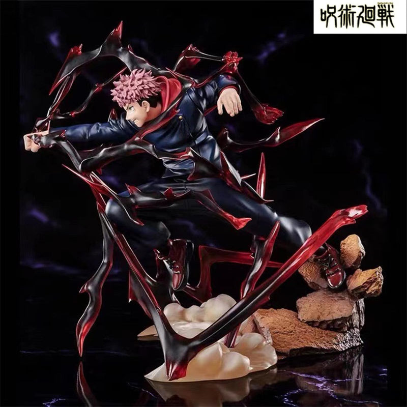 BoayDar Jujutsu Kaisen Badge Hanayashiki Kaitama Tamaori Yujin Kojo Black Flash Special Effects Juonfusukuroe Chokonose Figure ABS&PVC Painted Kaitama/Tamaori Figure 17cm